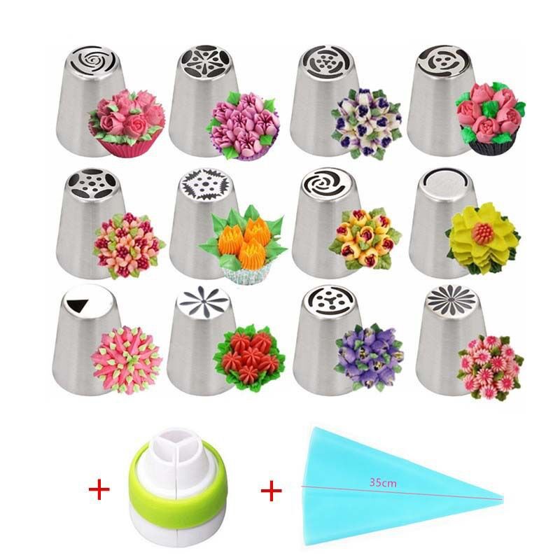 14-piece cake decorating mouth TPU flower bag