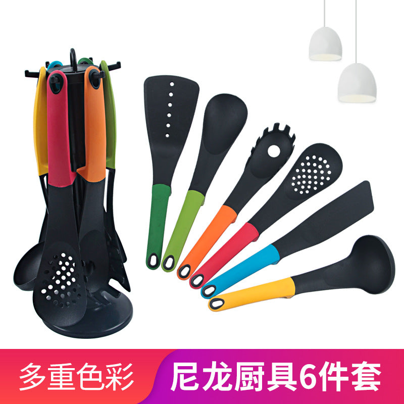 Nylon cookware 6 piece set non-stick pan cooking shovel spoon set