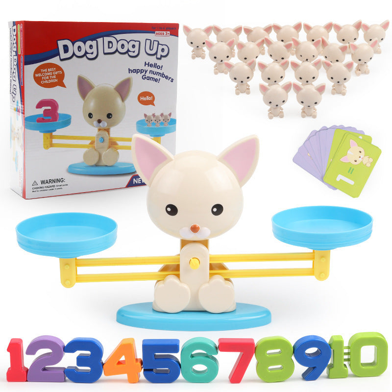 Early education math toy puppy balance