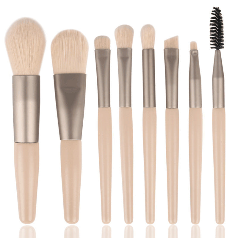 8 Mini Makeup Brush Set Portable Tool Set