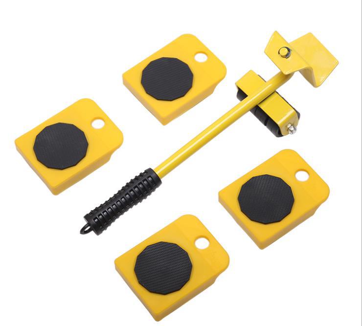 13-Piece Plastic Handy Mover Heavy Object Mover with Pry Heavy Furniture Moving Roller Kit