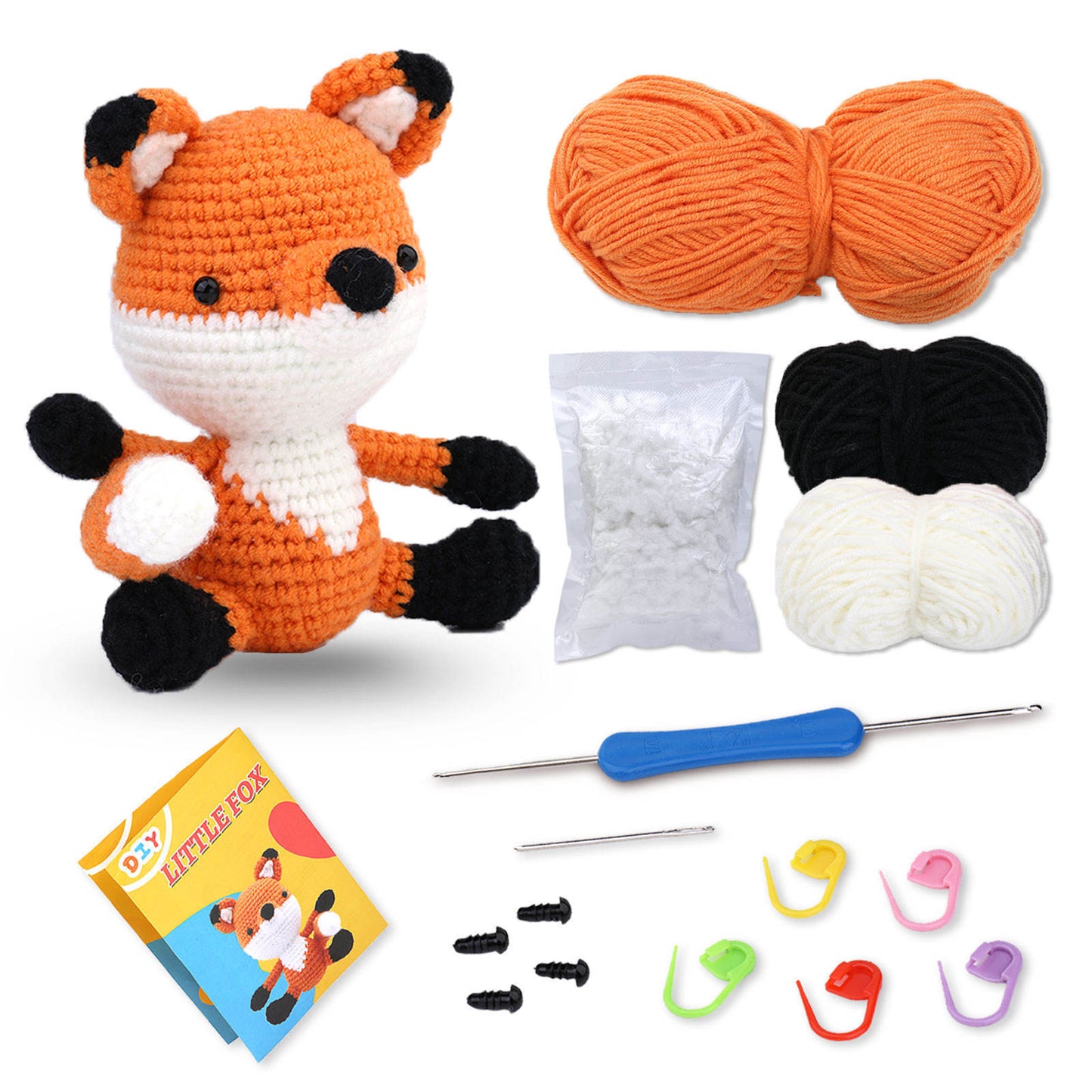 DIY yarn ball doll crochet material package crochet material package yarn knitting set