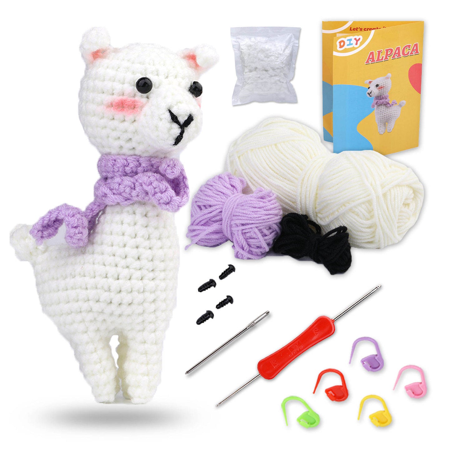 DIY yarn ball doll crochet material package crochet material package yarn knitting set