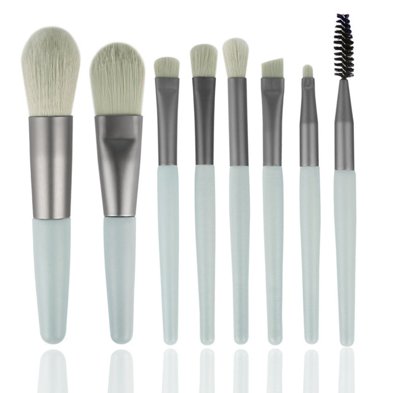 8 Mini Makeup Brush Set Portable Tool Set