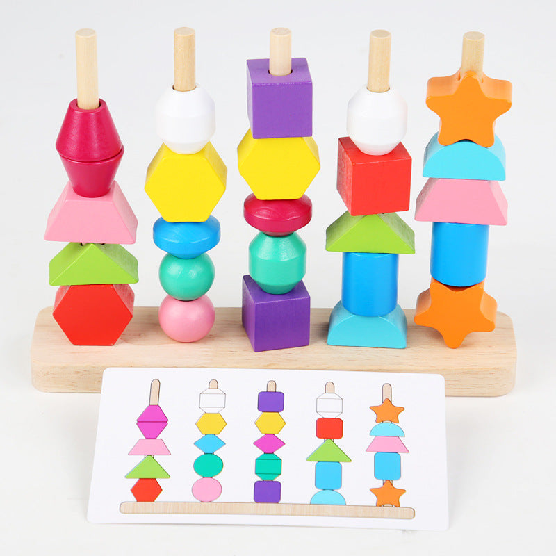 Children's colorful five-column set