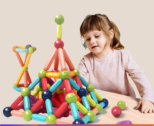 Variety Puzzle Magnetic Stick Children's Building Blocks Set Magnet Toy Spot